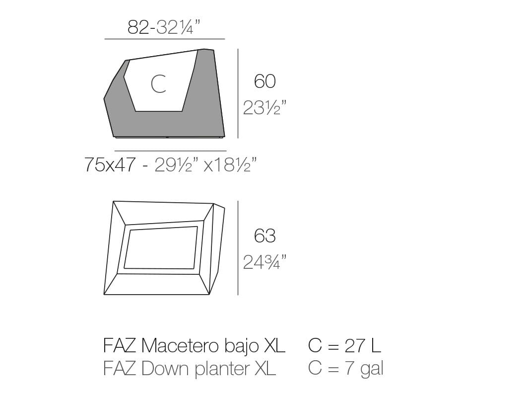 Сеялка из полиэтилена Vondom Faz ARCH-00083328 - Вид №5