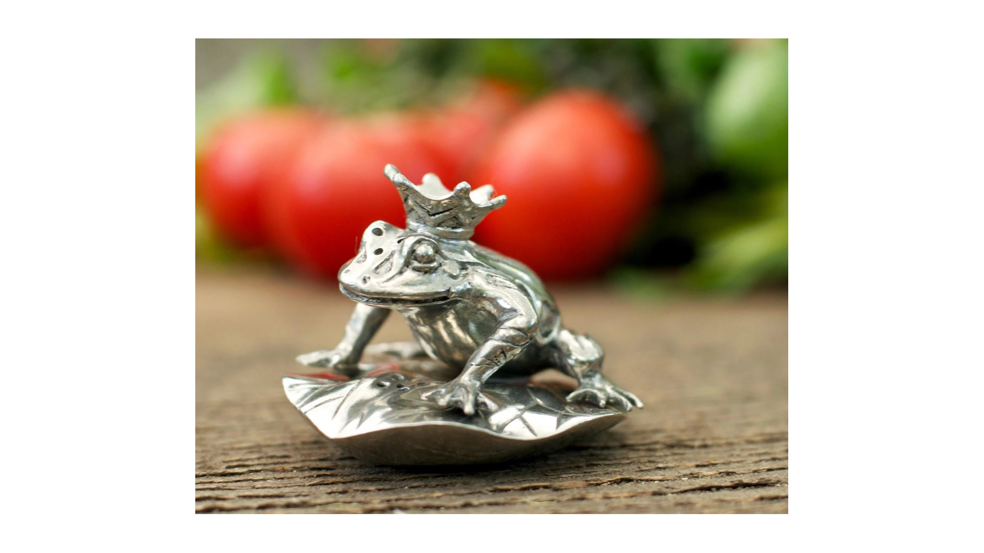 10648859 Vagabond House Набор для соли и перца Vagabond House Лягушка с листом кувшинки 7см, олово Олово  - Вид №3