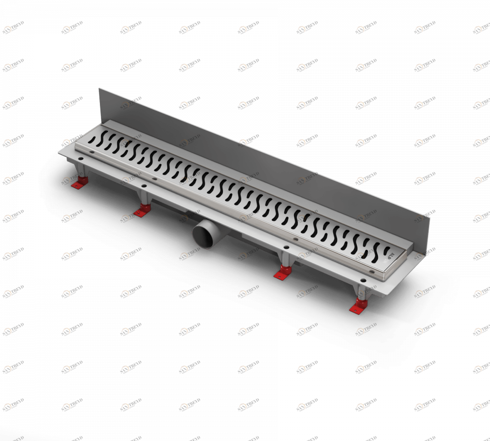 Водоотводящий желоб ALPEN Harmony ALP-750HN3 к стене с рамкой 