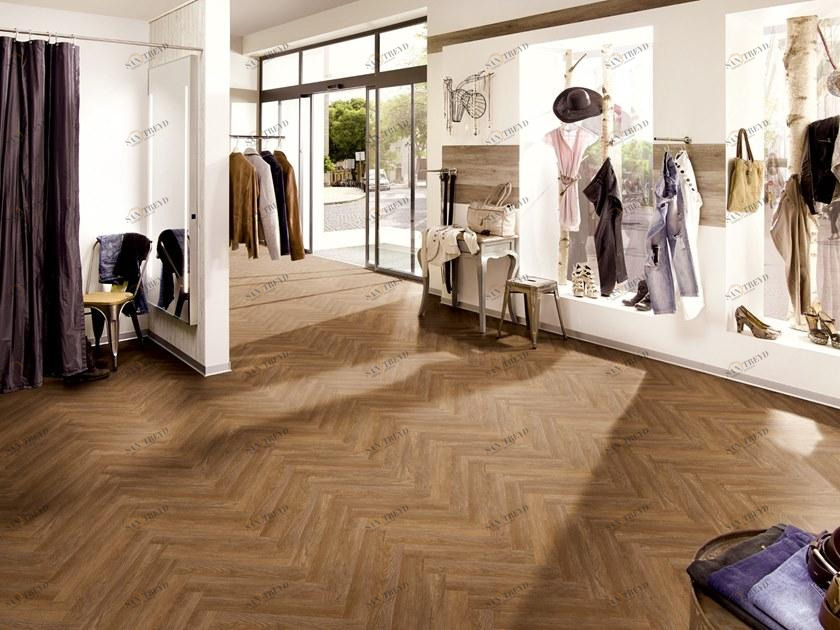 PROJECT FLOORS Пол ПВХ с эффектом дерева Herringbone planks sun-id-1355778