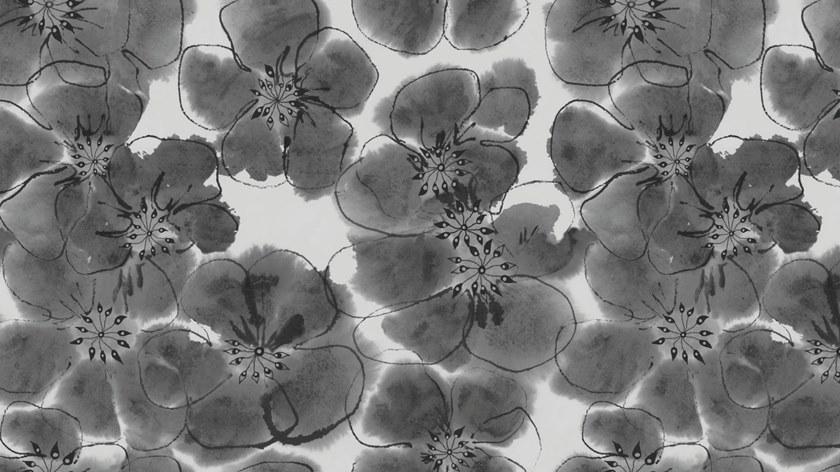 Baboon Виниловые обои с цветочными мотивами Pattern sun-id-1500048 - Вид №3