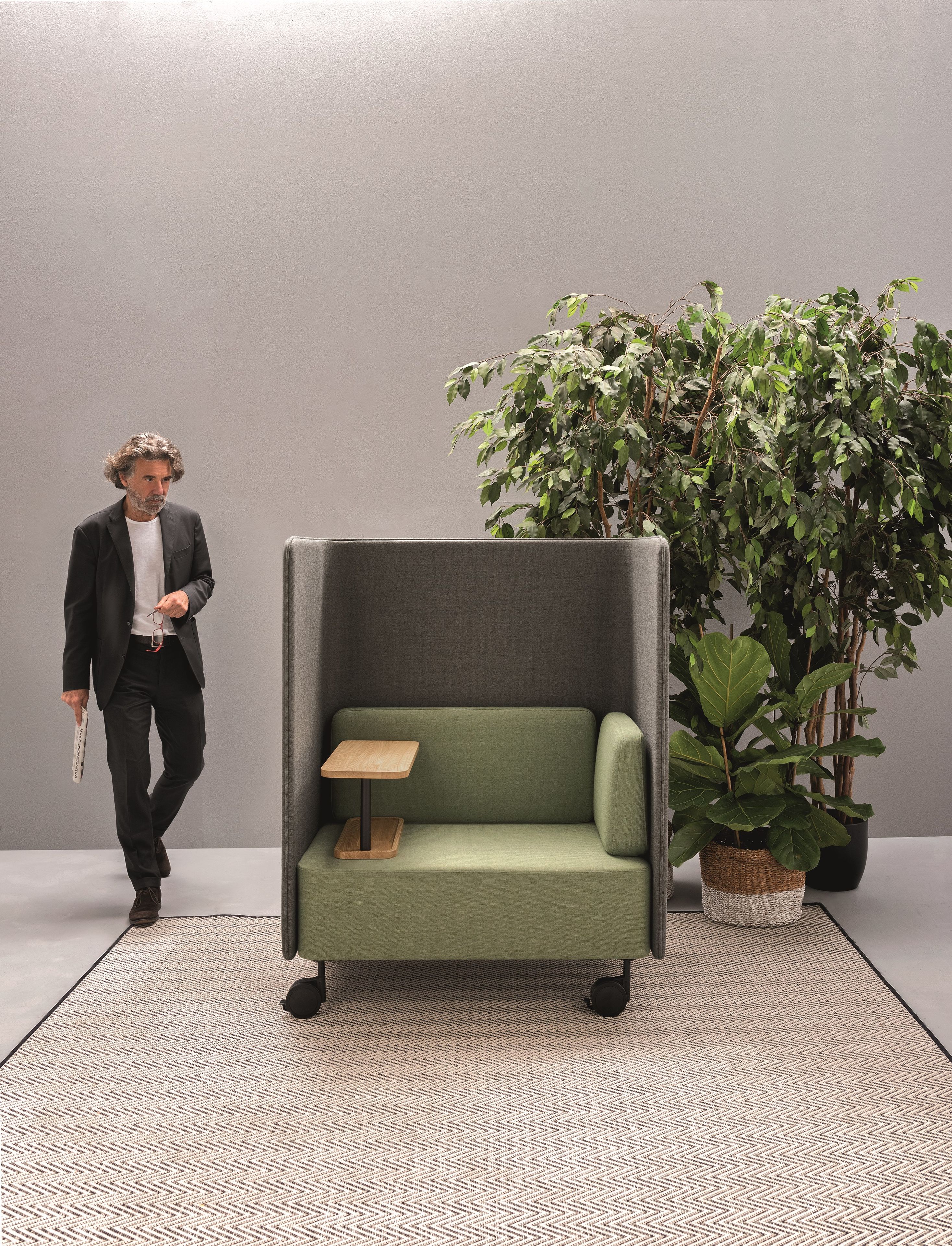 Тканевое кресло с высокой спинкой Martex Core ARCH-00032698 - Вид №3