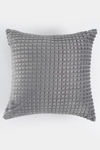 90616223 Декоративная подушка 006-CR/4545, 45x45 см, цвет серый STLM-0309099 LIZZY HOME