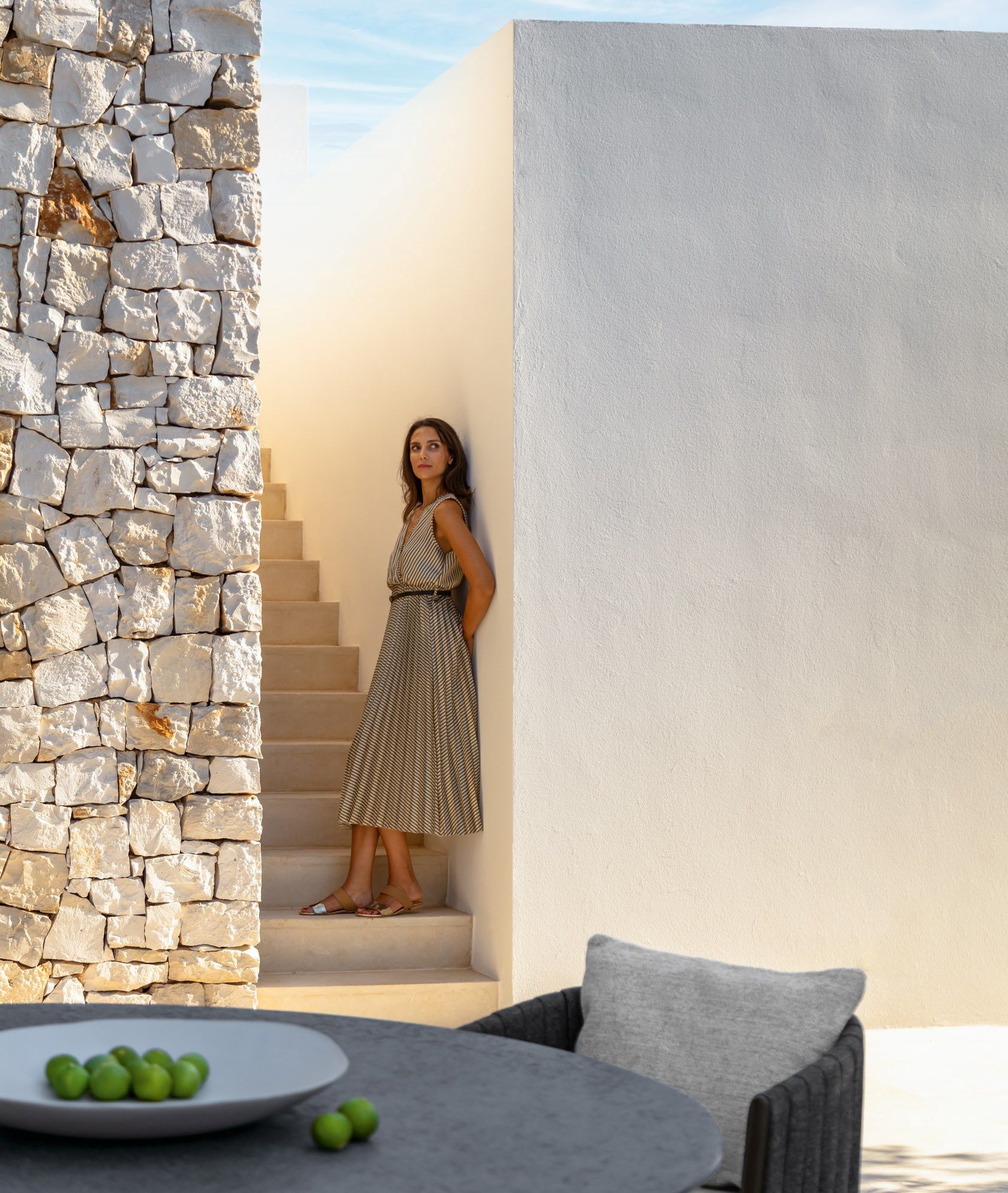 Тканевый садовый стул с подлокотниками Talenti Salinas ARCH-00095249 - Вид №4