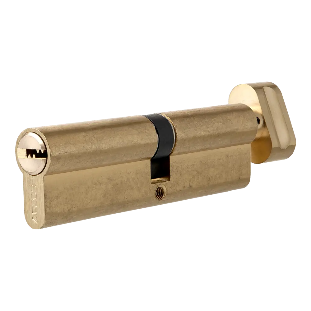 Цилиндр Apecs SM-90(40C/50)-C-G, 40x50 мм, ключ/вертушка, цвет золото STLM-2112562