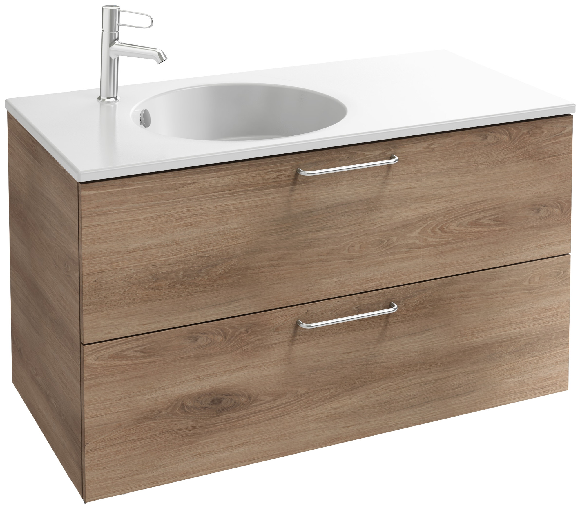 EB2524-R5-G1C Тумба под столешницу 100 см, 2 ящика, хромированная ручка JACOB DELAFON ODÉON RIVE GAUCHE ODEON RIVE GAUCHE