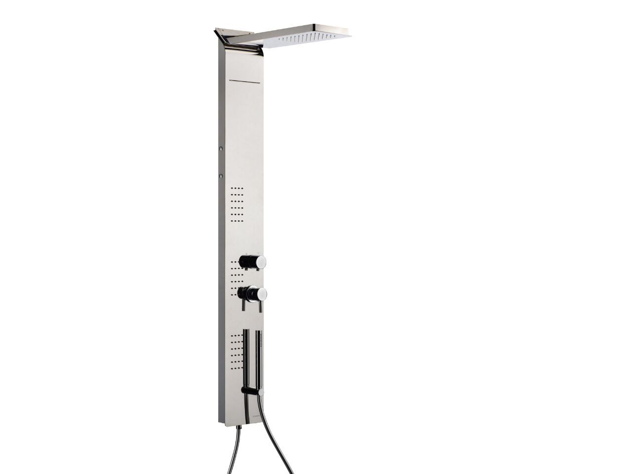 Душевая панель из нержавеющей стали с ручным душем и переключателем Cropelli Quadro ARCH-00046915