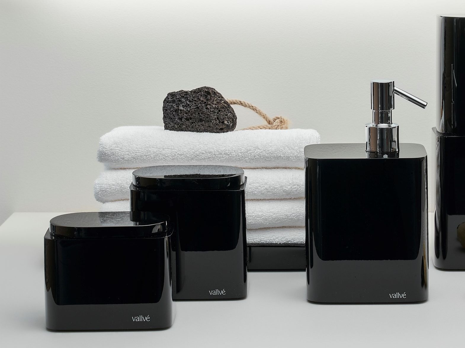 Держатель для хлопковых палочек из смолы с крышкой Vallvé набор ARCH-00033916 - Вид №4