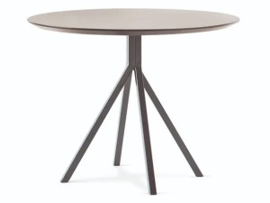 Круглый стол со стальной рамой