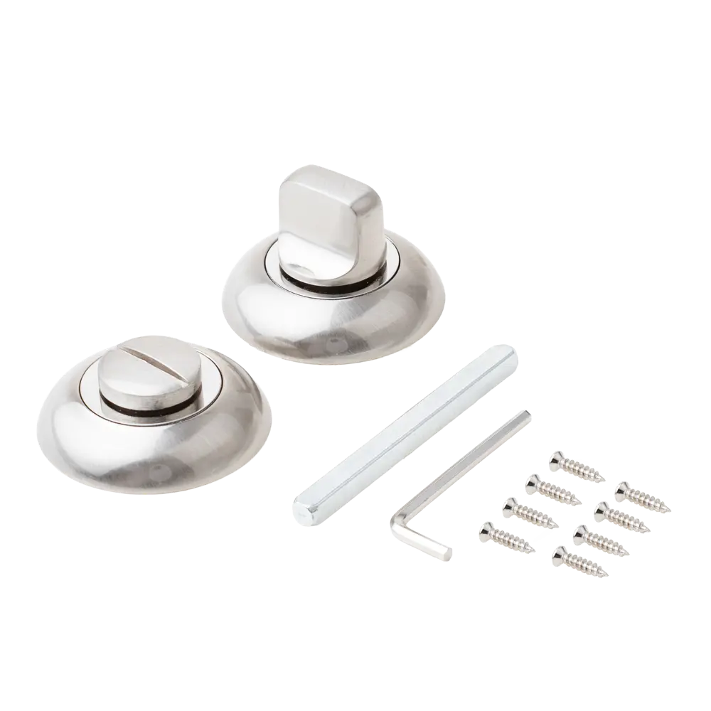 Завертка дверная круглая Armex WC-1403 алюминий цвет никель STLM-2051156 - Вид №1