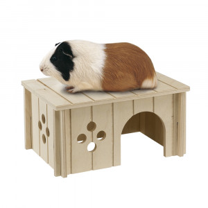 Т00001336 Домик для грызунов SIN 4645 деревянный 26x17,3x13см FERPLAST