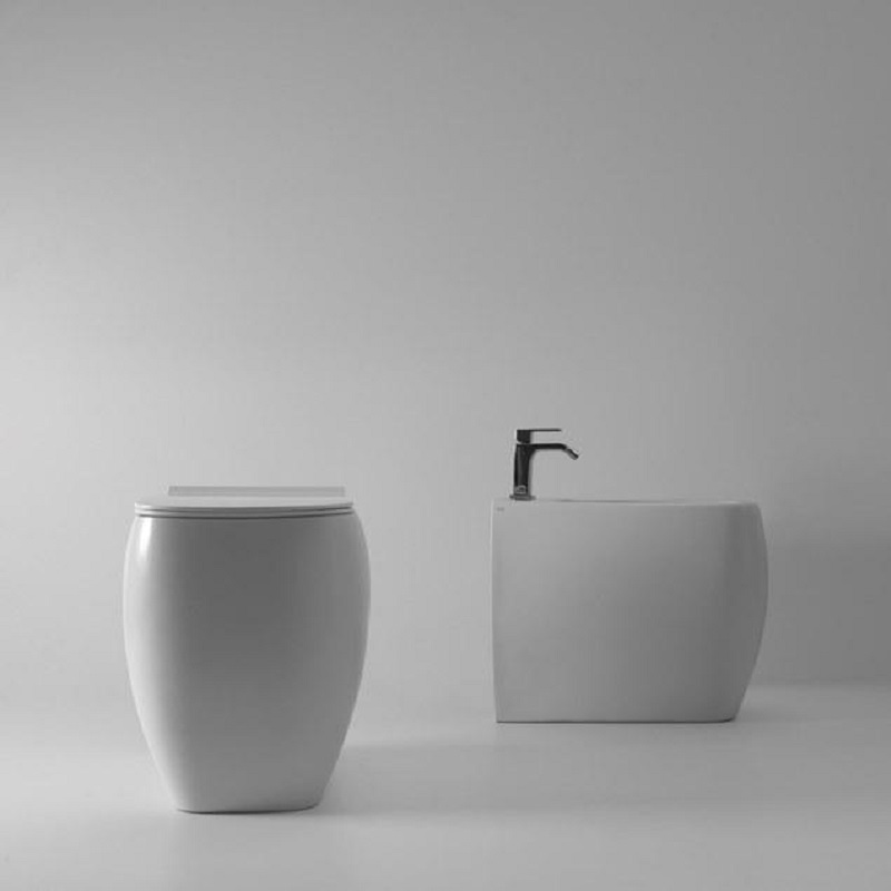 33110101.01 Биде напольный 550х335х450 мм Alice Ceramica Nur Белый глянцевый - Вид №4