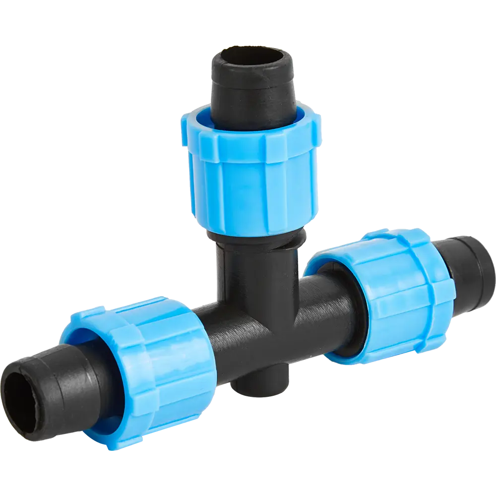 Тройник BOUTTE для капельного полива 16 мм (2 шт) 87480804 STLM-0073999 - Вид №1