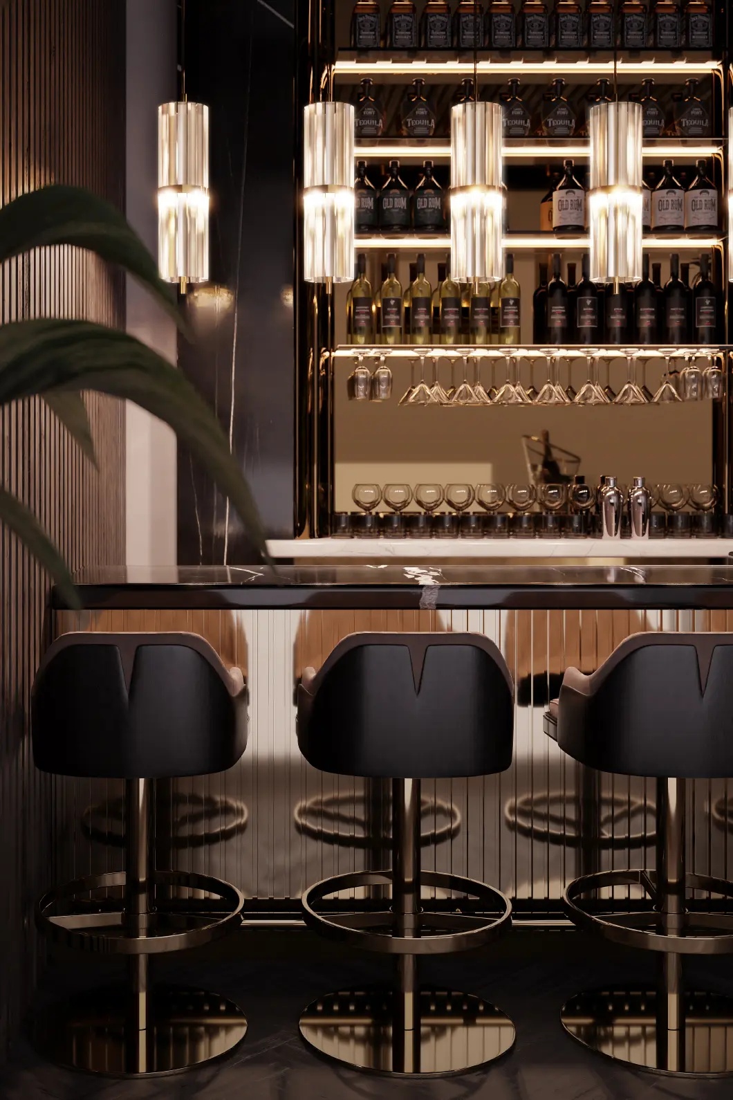 Поворотный барный стул LUXXU Charla 135 - Вид №6