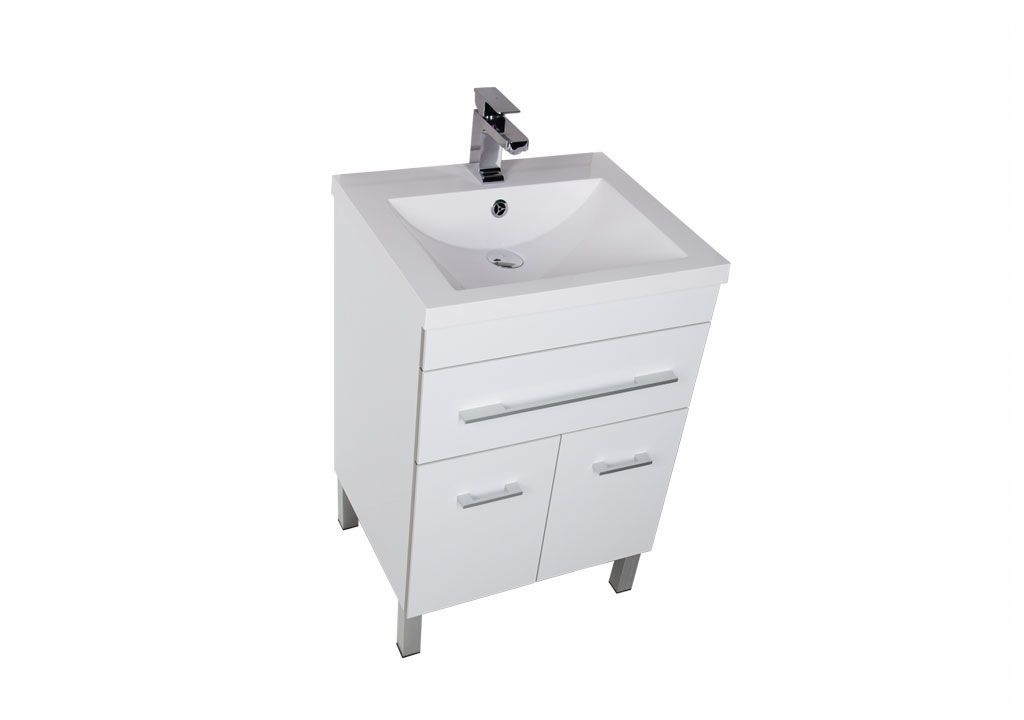 Тумба под раковину Aquanet Верона 58 белый (напольная 1 ящик 2 дверцы) sun-id-270469 - Вид №2