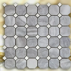 МОЗАИКА ИЗ НАТУРАЛЬНОГО КАМНЯ  M033+M001-BP NATURAL OCTAGON