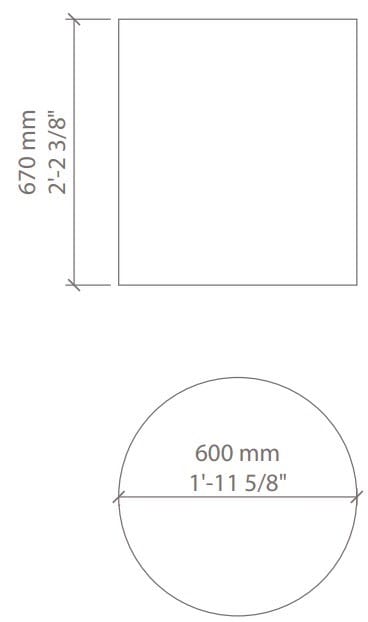 Pouf rotondo in QM Foam per contract Quinze & Milan Круглая ARCH-00081362 - Вид №2