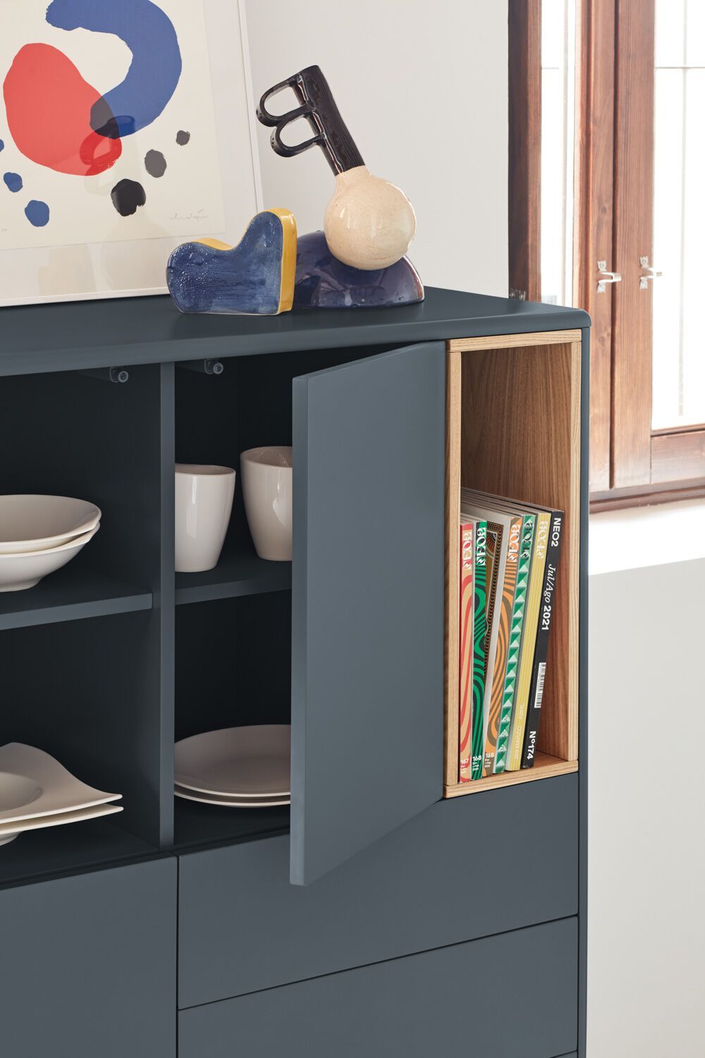 Шкаф из МДФ с распашными дверцами и ящиками TEULAT Corvo ARCH-00150024 - Вид №14