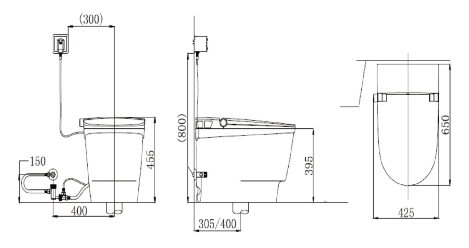 IT-809 Электронный унитаз Orans Santreyd  - Вид №13