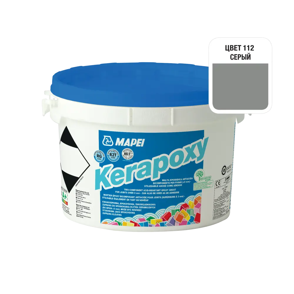 Затирка эпоксидная Mapei Kerapoxy N112 цвет серый 2 кг Без серии STLM-2112249 - Вид №1
