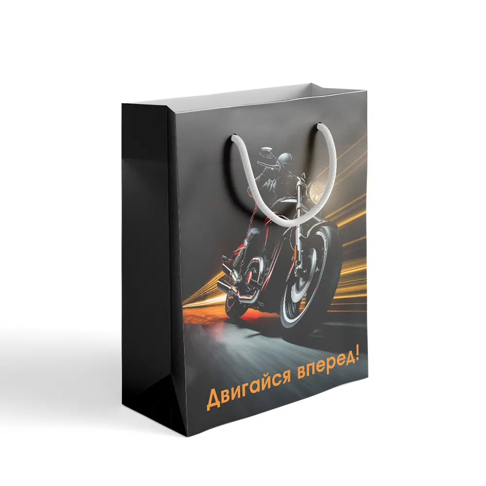 89353926 Пакет подарочный «Двигайся вперед» 15x22 см цвет разноцветный STLM-0833177 Симфония 