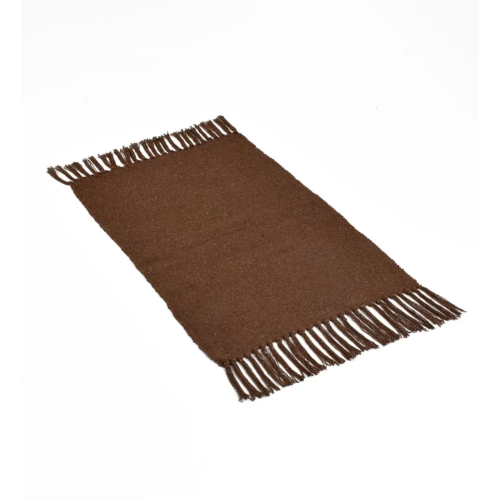 Коврик декоративный хлопок Solid Mat JBT-001-11 50x80 см цвет коричневый 89374302 STLM-2096506 Santreyd  - Вид №2