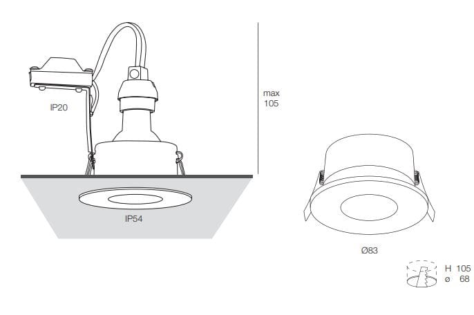 Алюминиевый круглый утопленный прожектор с порошковым покрытием Novalux SPIRIT ARCH-00040420 - Вид №4