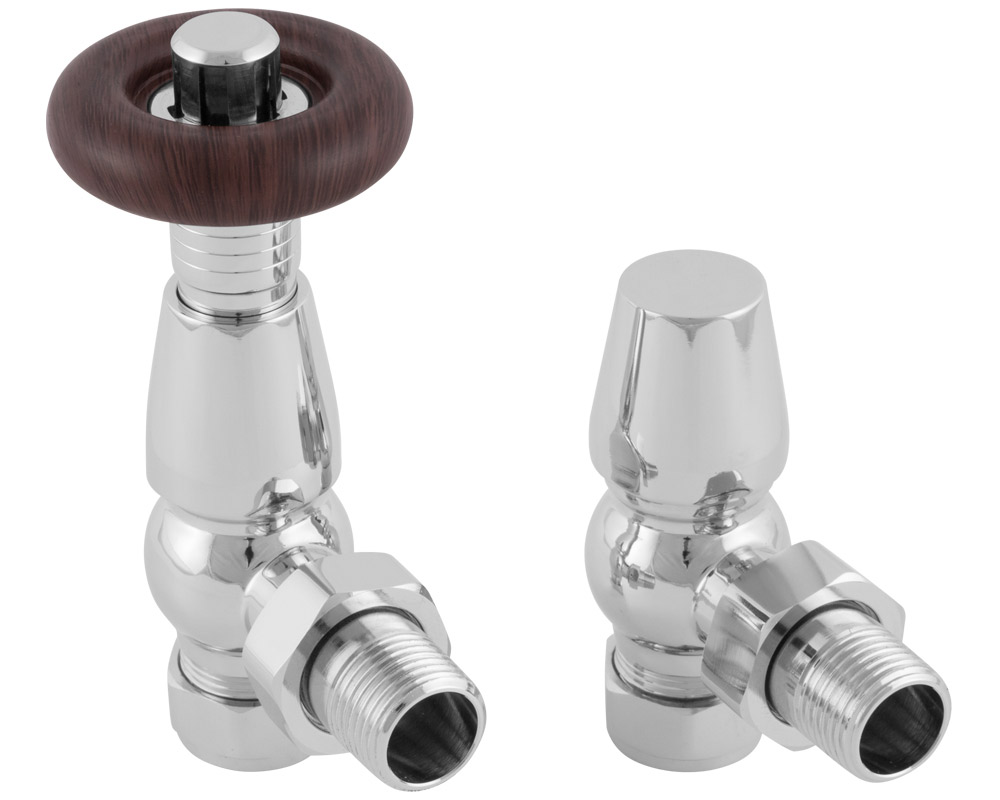 HAN001 Впускной термостатический клапан радиатора Kingsgrove 15 мм (хром) Сarronheating 