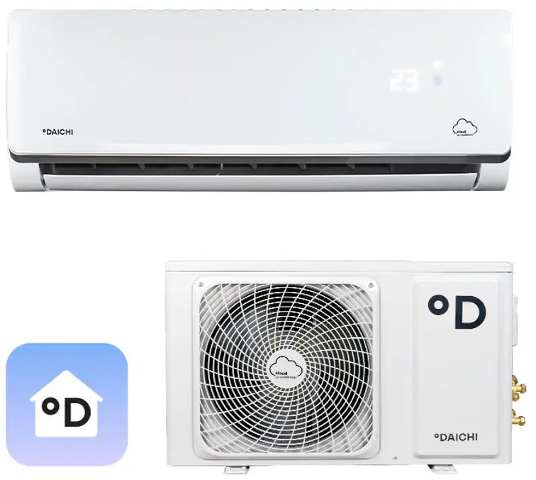 90492918 Сплит-система облачная Daichi Alpha A25AVQ2/A25FV2_UNL 9K BTU охлаждение/обогрев с Wi-Fi STLM-0250822