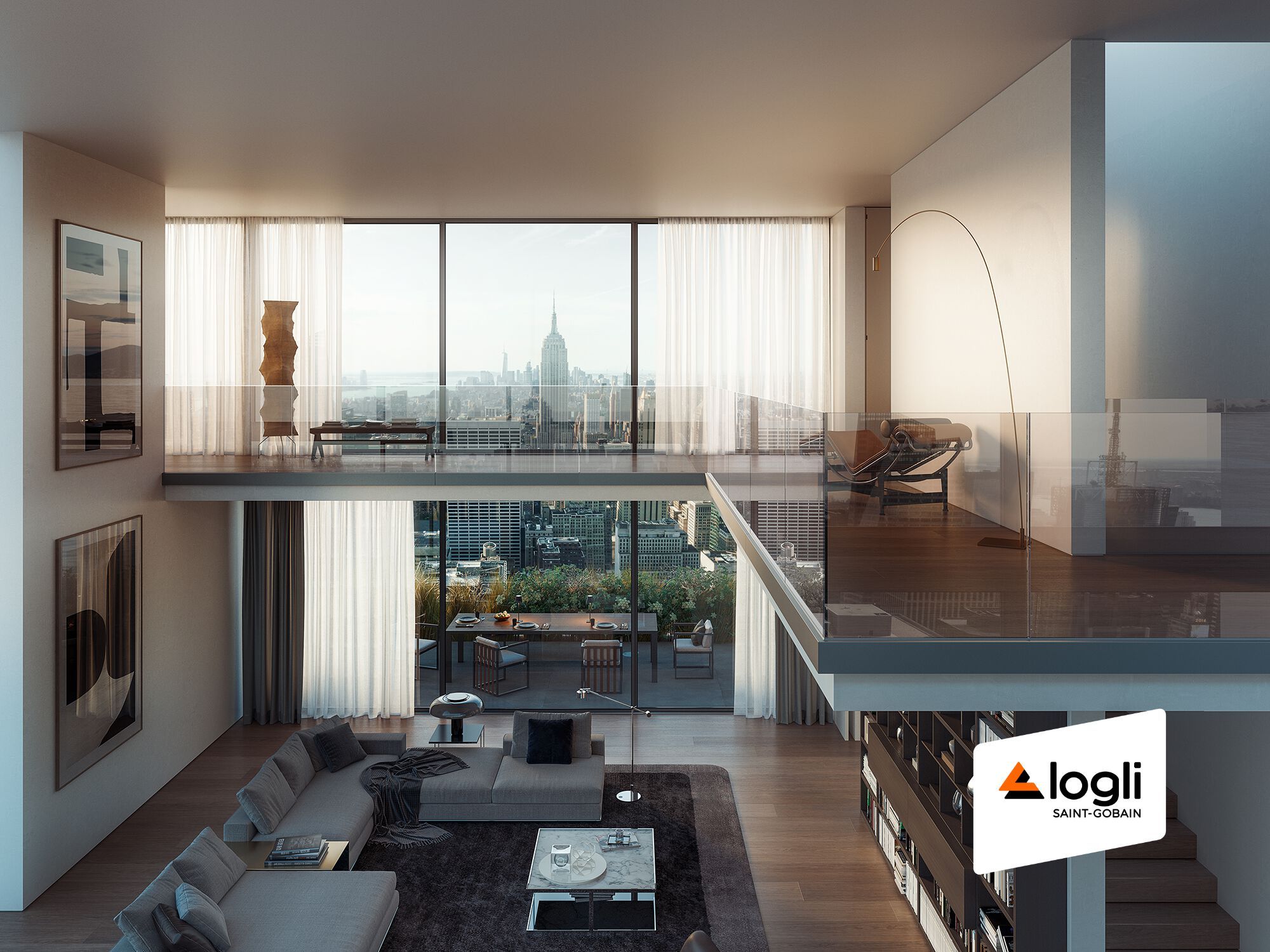 Стеклянный парапет для окон и балконов Saint-Gobain - Logli Defender ARCH-00086996 - Вид №3