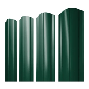 Штакетник Grand Line округлый 15 мм 2.01 м двухсторонний фигурная кромка RAL 6005 зеленый 10 шт. 89453691 STLM-2030960