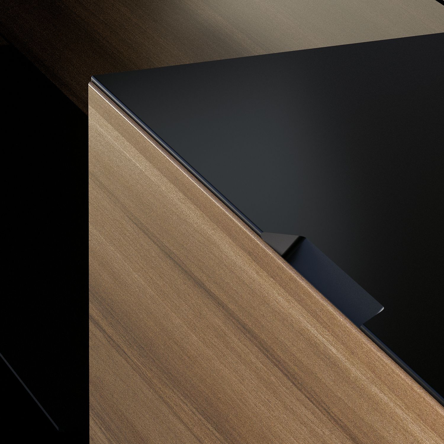 Шкаф / Деревянный офисный книжный шкаф FANTONI ARCH-00029530 - Вид №2