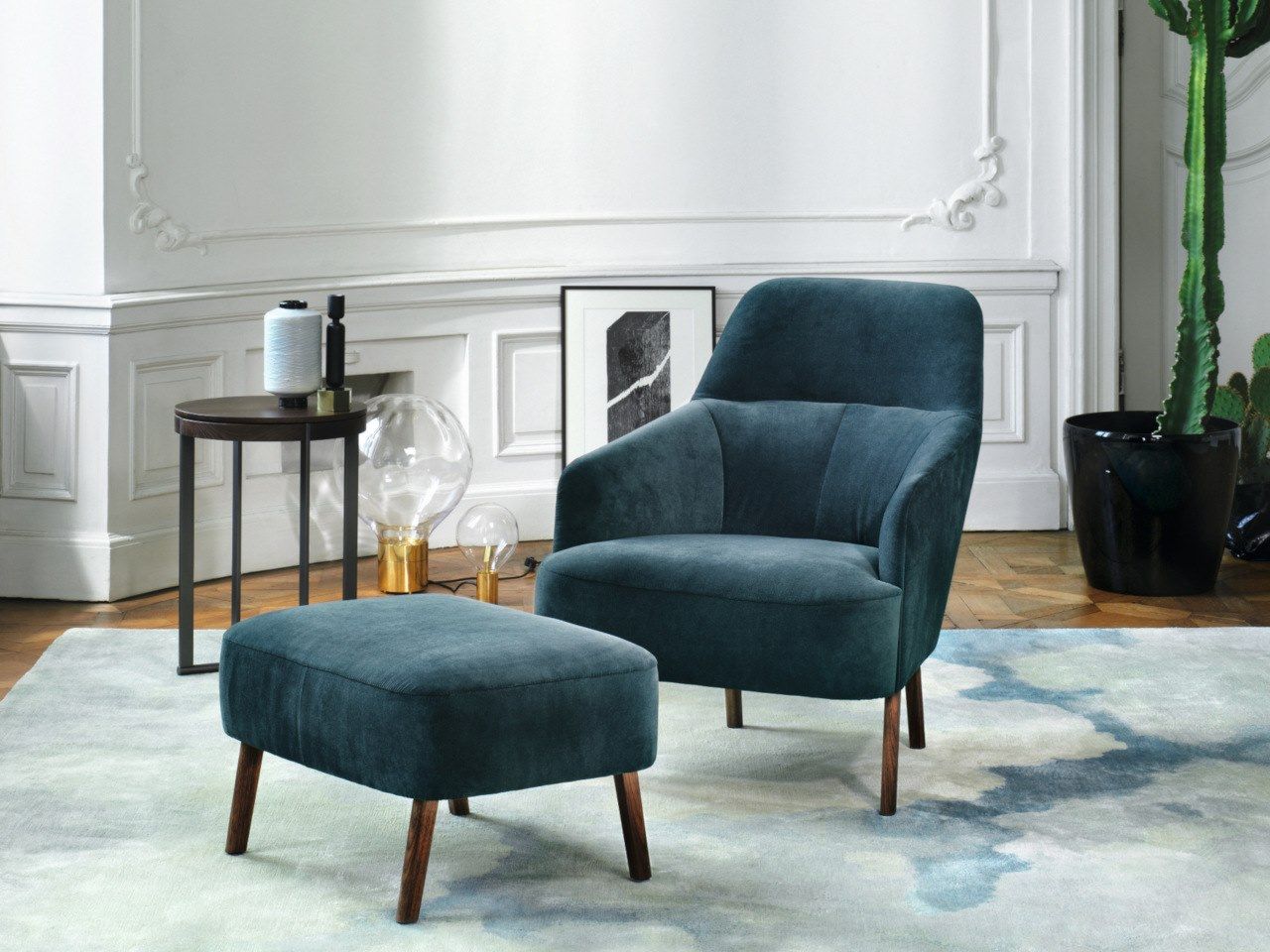 Кожаная мягкая подставка для ног Wittmann моно ARCH-00124618 - Вид №1