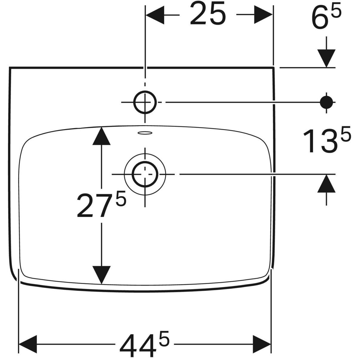 Мытье рук в витрине с переливом Geberit площадь Сельнова ARCH-00073177 - Вид №3