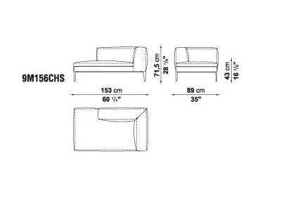Кожаный угловой диван B&B Italia Michel ARCH-00098797 - Вид №11