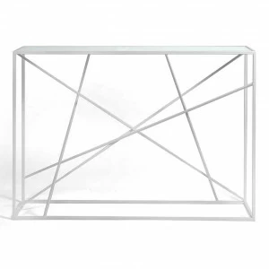 Консоль белая с матовым стеклом Wilson line white INTELLIGENT DESIGN  261013 Белый