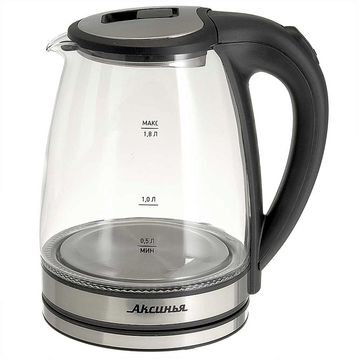 9050541 Электрочайник Аксинья КС-1019 черный STDN-0101161 - Вид №1