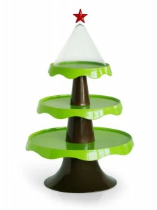 Этажерка зеленая подарочная Merry Tree QUALY ДИЗАЙНЕРСКИЕ 00-3869539 Зеленый