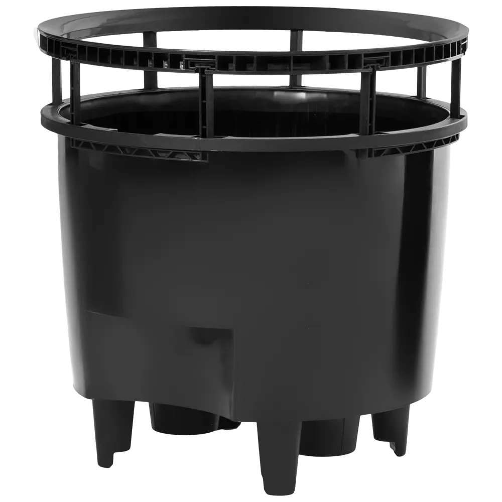 Кашпо Oladom Deluxe Ø43.5 h39.5 см v26 л пластик черный с автополивом Santreyd STLM-2052915 - Вид №2
