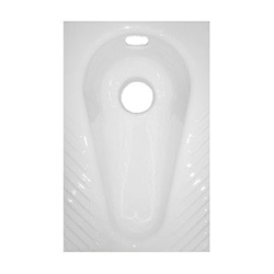 Чаша "ГЕНУЯ" чугунная со смещенным выпуском без арматуры 530х340х260 мм Лобненский Стройфарфор (ЛЗСФ) 7147 - Вид №1