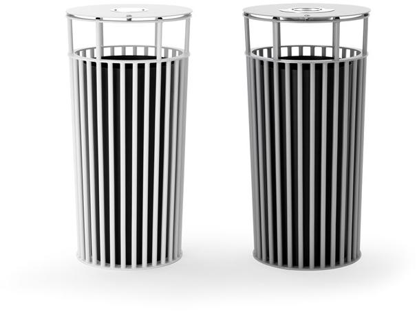 Urbantime Урна для мусора уличная металлическая с крышкой Zeroquindici.015 sun-id-1415142 - Вид №3