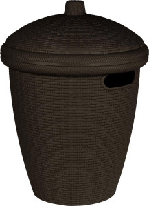 86851583 Корзина для белья цвет темный каштан Rattan STLM-0072053 KEEPLEX