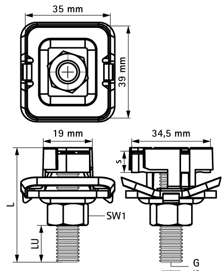 652785805 Монтажные профиля BIS RapidStrut® Болты быстрого монтажа G2 (BUP1000) монтаж в профиле Strut WALRAVEN  - Вид №1