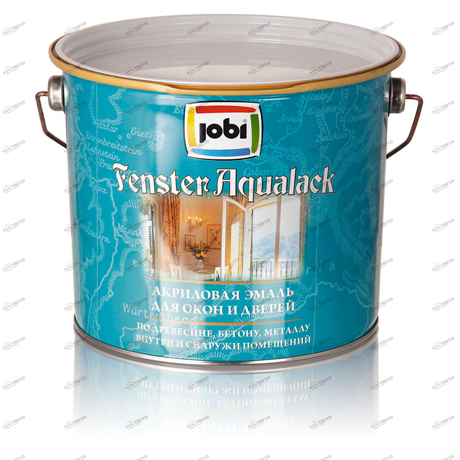 Эмаль Jobi Fensteraqualack (ФэнстерАквалак) 0,9л белая "БАЗА A" 5869