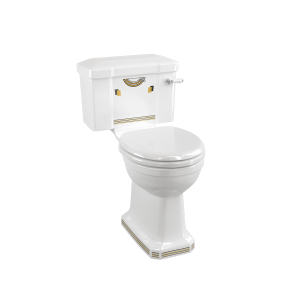 Burlington Bespoke Унитаз Bespoke Vienna Standard с закрытой крышкой и бачком с рычагом 520 P5 VIEN C1 VIEN