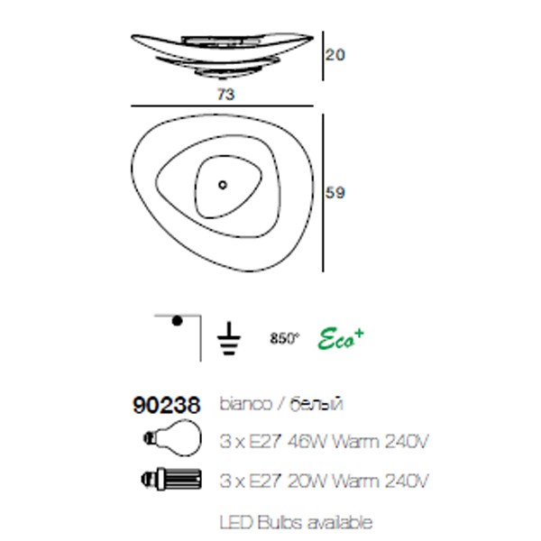 Linea Light 90238 white Moledro потолочный светильник 100597 - Вид №2