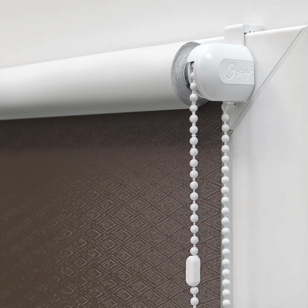 Штора рулонная блэкаут Ромб 70x160 см коричневая ЭСКАР STLM-2122810 - Вид №2