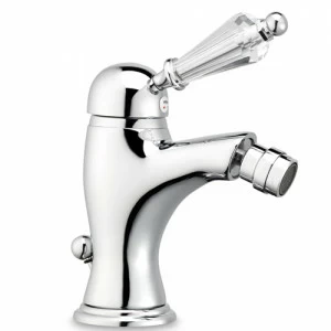 32086 монокомандный смеситель для биде с автоматическим донным клапаном, ручка Сваровски EFFEPI RUBINETTERIE Lares Diamante