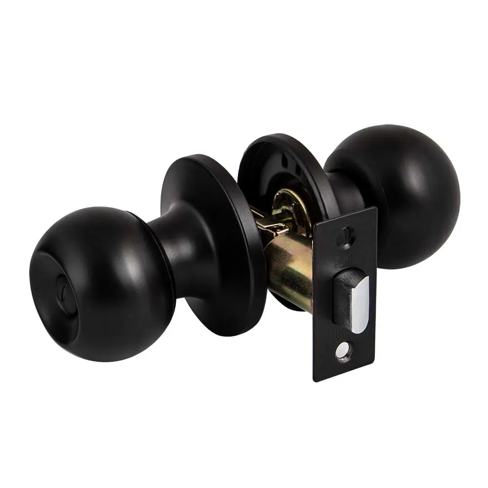 Ручка-защелка Fuaro 672/BL BL-B с фиксатором, цвет черный STLM-2095533 - Вид №1