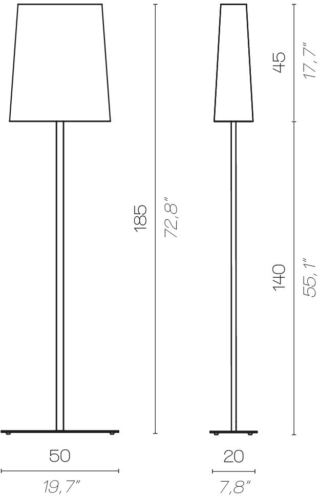 Contardi Торшер из металла Rettangola sun-id-1408917 - Вид №3